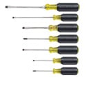 Klein Tools 85076 Cushion-Grip Screwdriver Set - 7 Piece w/ Phillips Head - Flat Head - Keystone & Cabinet-Tip