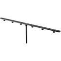 K&M 23560 Microphone Bar with 5/8 Inch Threads - Holds Six Microphones