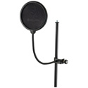 K&M 23956 Popkiller Plosive Eliminator Studio Mic Pop Filter - Black