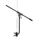 K&M 240/1 Microphone Arm for 15-30mm Stands - 3/8 inch Thread - 24 Inches - Black Steel
