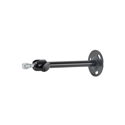 Photo of K&M 24350 Universal Wall Mount for Mics & Antennas - Accepts 3/8in or 5/8in Mounting Bolts - 360 Degree Swivel - Black