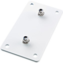 K&M 24356 Wall Mount Speaker Adapter Panel 3 - Vertical Bracket - 2 x 4.25-Inches M6 - White