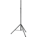 K&M 24630 Push Button Lighting Stand - Adjustable up to 9 Foot - Black