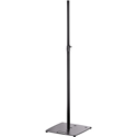 K&M 24653 Lighting Stand with 3x M20 Sockets for Lights and Smaller Speaker Cabinets - Black