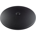 Photo of K&M 26009.000.56 Heavy Duty 300mm Cast Iron Microphone Base Plate - Structured Black
