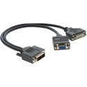 Photo of Kramer ADC-DM/DFplusGF DVI-I Male to DVI-D Female & 15-pin HD Female Adapter Cable - 1 Foot