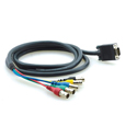Photo of Kramer C-GM/5BF-25 Molded 15-pin HD (M) to 5 BNC (F) Breakout Cable - 25 Ft.