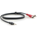 Photo of Kramer C-A35M/2RAM-15 3.5mm to 2 RCA Breakout Cable - 15ft