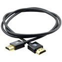 Kramer C-HM/HM/PICO/BK-3 Slim High Speed HDMI Cable w/Ethernet - 3 Feet