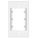 Photo of Kramer FRAME-1G Single Gang Frame to hold 3 Wall Plate Inserts - White