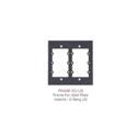 Photo of Kramer Frame-2G Frame for Wall Plate Inserts - 2 Gang (White)