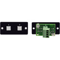 Photo of Kramer RC-20TB(B) Wall Plate Insert - 2-Button Contact Closure Switch - Black