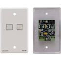 Photo of Kramer RC-2C(G) Wall Plate Insert - 2-Button Control Keypad - Gray