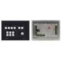 Kramer RC-74DL 12-button Ethernet and KNET Control Keypad with Knob and Displays - Black