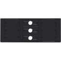 Kramer T6F-09 TBUS-6xl Inner Frames - 9 Insert Slots (6 Blank and 3 Cable Pass-Through Inserts) for Table Mount System