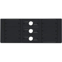 Kramer T6F-09 TBUS-6xl Inner Frames - 9 Insert Slots (6 Blank and 3 Cable Pass-Through Inserts) for Table Mount System