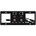 Kramer T6F-2S TBUS-6xl Inner Frame - 2 Single Power Sockets - 15-Pin HD / USB-A / RJ-45 / 3.5mm Inserts