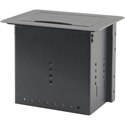 Photo of Kramer TBUS-5XLB Table Mount Modular Multi-Connection Solution - Black Sand Blasted Top