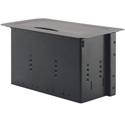 Kramer TBUS-6XL(B) Table Mount Modular Multi-Connection Solution - Black Sand Blasted Top