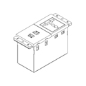 Kramer TS-2UC/U TBUS Dual Socket Module with 1 Universal AC Power Socket and 2 USB Charging Ports