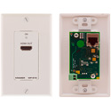 Kramer WP-572 HDMI HDCP 2.2 1-Gang Wall Plate PoC Receiver over Long-Reach DGKat - White