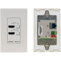 Photo of Kramer WP-211T/US(W/B) 4K60 4:2:0 HDMI Auto Switcher/Transmitter Wall-Plate over Long Reach PoE HDBaseT