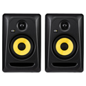 KRK CL5G3PK1 CLASSIC 5 5-In Active Studio Monitor Pack - 2x CLASSIC 5 Monitors/2x XLR Cables/2x Isolation Pads - 120V