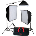 Photo of Smith Victor KSB-1250F 3-Light Fluorescent SoftBox Light Kit - 700 Watts