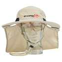 Photo of K-Tek KSH1 Stingray SunHat - UPF50 Heat/Sun-Protection to Wear with Headphones - One Size Fits All - Tan
