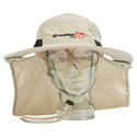 K-Tek KSH1 Stingray SunHat - UPF50 Heat/Sun-Protection to Wear with Headphones - One Size Fits All - Tan