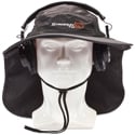 Photo of K-Tek KSH2 Stingray SunHat - Sun-Protection to Wear with Headphones - One Size Fits All - Black