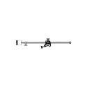 Kupo KG071312 Short Telescopic Hanger with Stirrup Head - 3ft-6ft