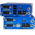 kvm-tec 6023 Masterflex DVI USB KVM Over Dual Fiber Extender Set - LC Duplex Multimode Fiber