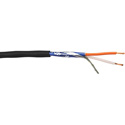 Photo of Canare L-2B2AT 2 Conductor Mic Cable  - Aluminum Foil Shielded - 1640 Foot Roll Black- Permanent install - 25 AWG