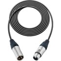 Photo of Sescom L2-3XXJ Mic Cable Pro Stage Series 3-Pin XLR Female to 3-Pin XLR Male Black - 3 Foot