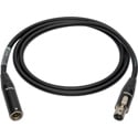 Photo of Sescom Sub-miniature Mic Cable 3-Pin Mini XLR Male to 3-Pin Mini XLR Female Black - 25 Foot