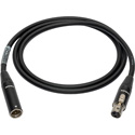 Photo of Sescom L2E5-T3TJ3 Sub-miniature Mic Cable 3-Pin Mini XLR Male to 3-Pin Mini XLR Female Black - 75 Foot