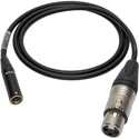 Photo of Sescom L2E5-T3XJ Sub-miniature Mic Cable 3-Pin Mini XLR Male to 3-Pin XLR Female Black - 100 Foot