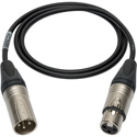 Sescom L2E5-XXJ-01 Sub-miniature Mic Cable  3-Pin XLR Male to 3-Pin XLR Female Black - 1 Foot
