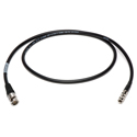 Laird L33CUHD-B-MB-001 12G-SDI 4K UHD Mini-Coax BNC Male to HD-BNC/Micro BNC Male Cable - 1 Foot