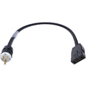 Photo of Laird LDC-15NM-BSPF 15 Amp NEMA Plug to Bates Style Stage Pin Female Power Adapter Cable - 2 Foot