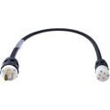 Photo of Laird Twistlock Plug to Female 15 Amp NEMA Adapter cable - 2 Foot