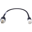Laird 20 Amp Twistlock Plug to 20 Amp Female NEMA Power Adapter Cable - 2 Foot