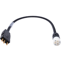 Photo of Laird LDC-BSPM-20NF Bates Style Male Stage Pin to 20 Amp Female NEMA Power Adapter Cable - 2 Foot