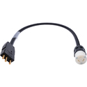 Photo of Laird LDC-BSPM-20TF Bates Style Male Stage Pin to 20 Amp Female Twistlock Power Adapter Cable - 2 Foot