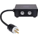 Laird LDC-PBK-15A-05 Edison 15-Amp Power Distribution Box to One (1) Edison and Four (4) Neutrik powerCON Type B Outputs