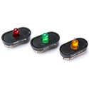 Photo of LED Stage Marker - Blinking Green 9 Volt battery Clip-On Stage Light