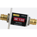 LEN L4KGI03 4K 12G UHD SDI Galvanic Video Isolator-Medical Grade-In Line w/Mounting Flange-0.5 MHz to 12000 MHz/0.25dB