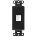 Photo of Leviton 41641-00E Quick Port Decora Insert 1 Port - Black