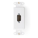 Leviton 41647-W Decora Insert with HDMI Feedthrough QuickPort Connector - Single Gang - White